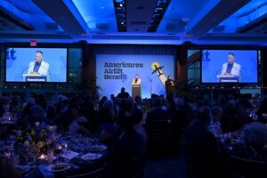 Ross Mathews speaks onstage during the 2025 Americares Airlift Benefit at Pier Sixty at Chelsea Piers on April 04, 2025 in New York City. (Photo by Bryan Bedder/Getty Images for Americares)